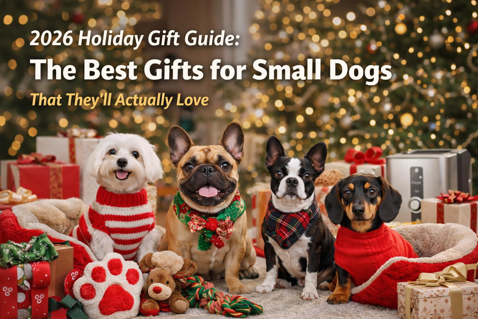 2026 Holiday Gift Guide: The Best Gifts for Small Dogs That They’ll Actually Love